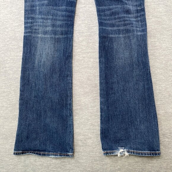 American Eagle Women's Blue Super Stretch Low-Rise Jeans - Picture 8 of 12